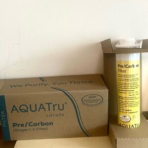 Aquatru water filter replacement stages 1-2 new in box